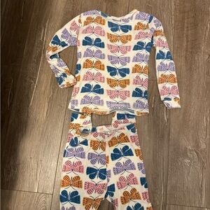 Tea Collection Butterfly Print Kids Pajama Set